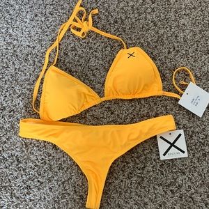 Boutine thong bikini in Lily Yellow NWT